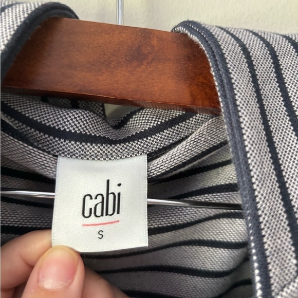 Cabi stripped gray and blue blazer size‎ S - Picture 5 of 6